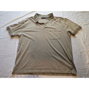 Vintage KT Classics Mens Polo‎ Shirt Medium Beige Short Sleeve Casual Top